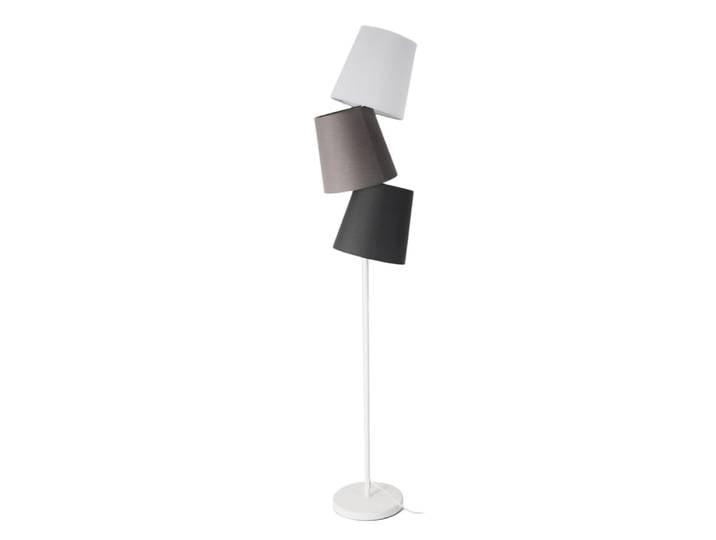 Lampadaire 3 lumières tissu coloré h162 l33 p25