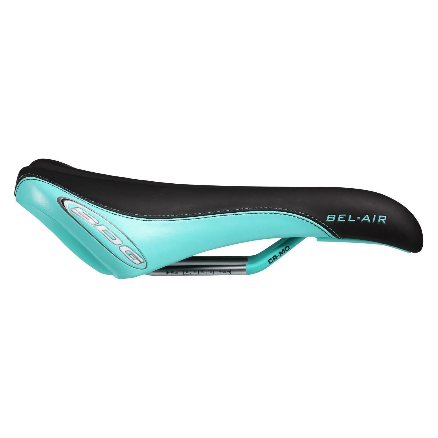 Sdg Bel-Air RL Sattel, CroMo 7x7mm, black/teal (40082572)