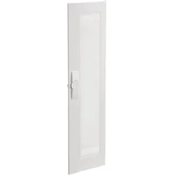 Hager FZ013NM Tür, univers, rechts, Media, geschlitzt, RAL 9010, für Schrank IP3X, 950x300mm