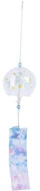 Uplifted Finds Japanese Sakura Glass Wind Chimes   Hand Painted Cherry Blossom Hanging Craft c