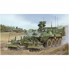 Trumpeter - M1132 Stryker Engineer Squad Vehicle with LWMR-Mine Roller/SOB - 1:35 - 744 Teile 307914