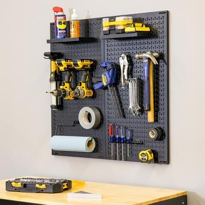 "StoreYour 34"" x 32"" Pegboard - 13 Attachments - 2 Panel"