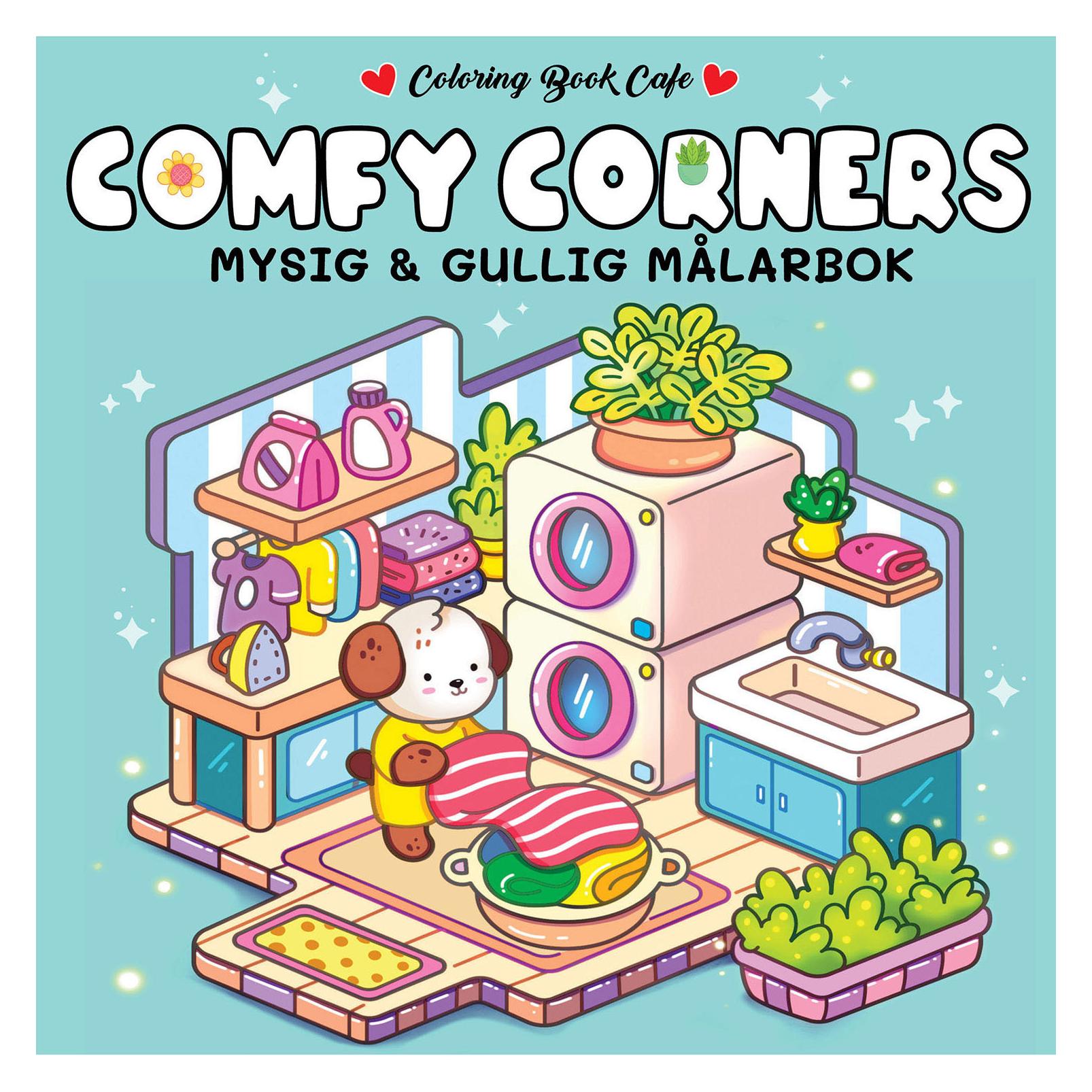 Legind Målarbok: Cozy Comfy Corners (Blanko) (9788776390563)