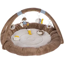 Fehn Spielbogen mit 3-D-Activity-Nest Otter Theo, braun