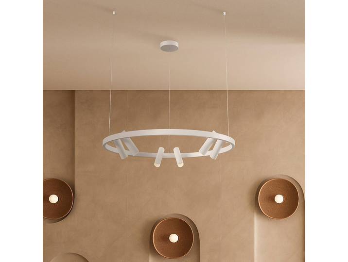 Applique murale LED Satellite 90 x 90 x 120cm Blanc Métal mixte LED Module LED