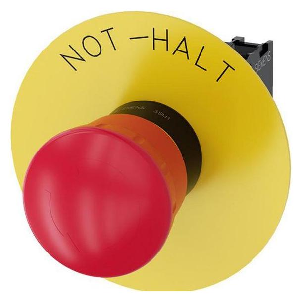 Siemens Emergency stop pushbutton, 22mm, red (3SU1100-1HB20-1CH0)