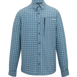 Regatta Anti Insect Travel Light Langarmhemd Herren china-blue check XXL