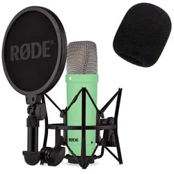 RØDE NT1 Signature Green Mikrofon Grün mit Popschutz, Mikrofon