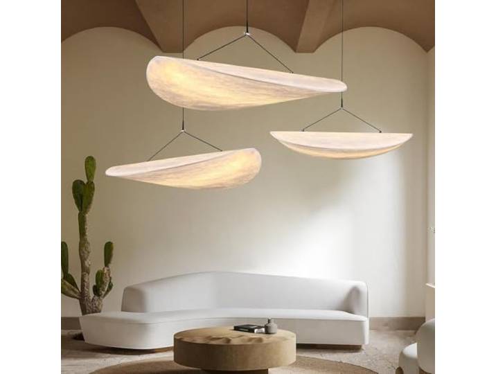 LYSDjia Wabi Sabi Pendelleuchte moderner Kronleuchter dekorative Beleuchtungskörper japanische höhenverstellbare Hängeleuchte for Schlafzimmer Kücheninsel Wohnzimmer Esszimmer Bar Flur