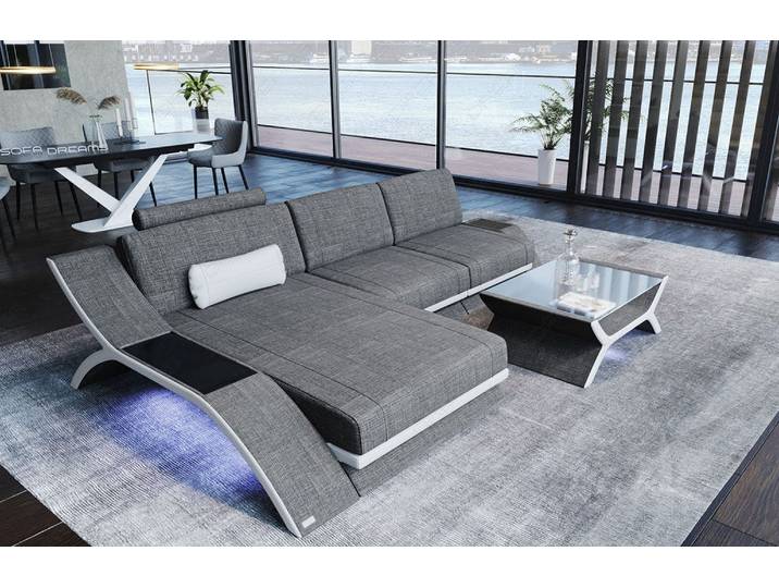 Stoff Ecksofa Calabria L-Form