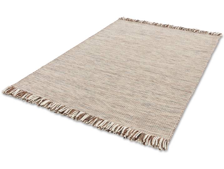 SCHÖNER WOHNEN-Kollektion Arina rechteckig 10 mm Höhe 80% reine Wolle, gewebte Struktur, meliert, mit Fransen, Wohnzimmer