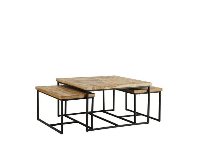 Wohnglücklich Beistelltisch Mosaik (3er-Set)