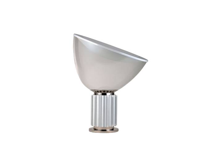 Flos - Lampe de table Taccia - Argent - Verre soufflé - Designer Pier Giacomo Castiglioni