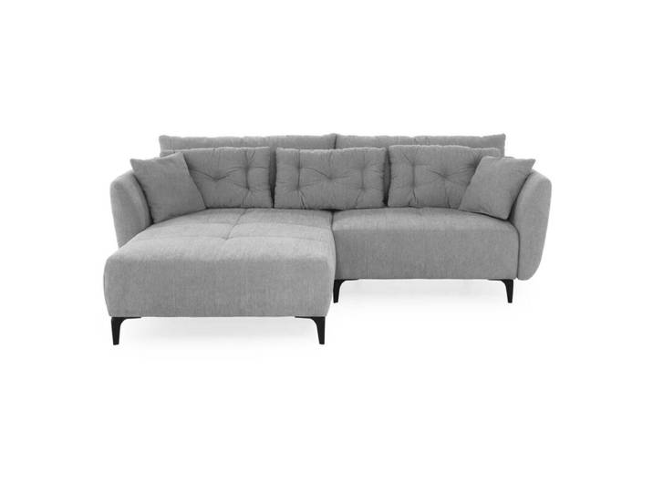 Trendstore Janek Sofa inkl. Kissenset - Chenille grau Modern, Vi
