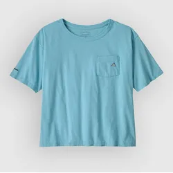Patagonia Fitz Roy Massif Easy Cut Pocket T-Shirt snowmelt blue Gr. M
