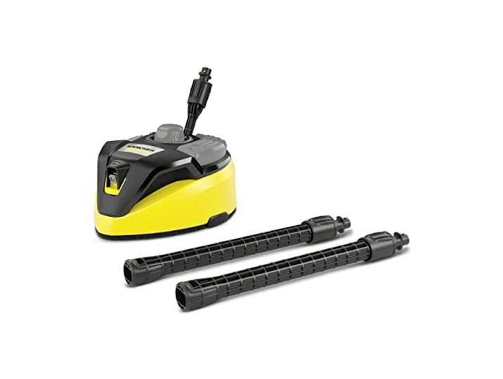 Kärcher oppervlaktereiniger T-Racer T 7 Plus (spatwaterbescherming, voor grote oppervlakken, twee vlakstraalsproeiers, handgreep voor verticaal werken, Powersproeier, spoelsproeier)