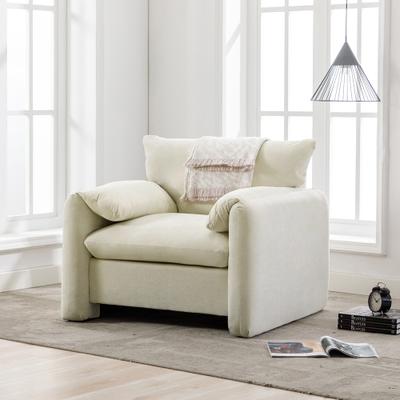 Modern Style Chenille Oversized Armchair Accent Chair Single Sofa Lounge Chair - Set of 1