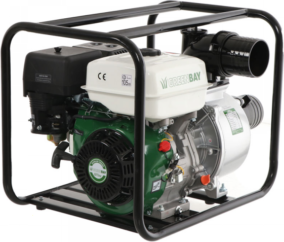 Motopompe thermique Greenbay GB-WP 100 - avec raccords de 100 mm