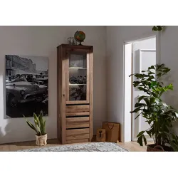 Vitrine Wild-/Zerreiche 62x42x190 Tabacco brown geölt MONTREUX #321