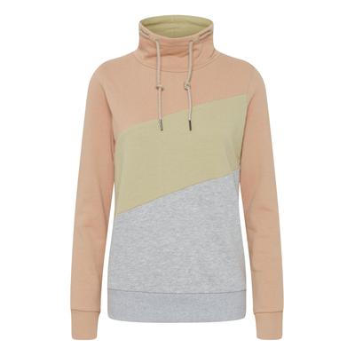 Kapuzenpullover OXMO "Hoodie OXAgda", Damen, Gr. L, rosa (mahogany rose), Obermaterial: 70% Baumwolle CO. 30% Polyester PES., Sweatshirts Kapuzenpullover