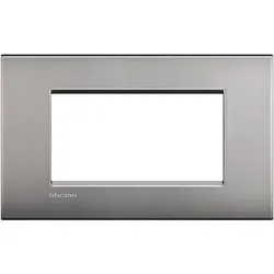 Legrand LNC4804NK Abdeckrahmen LIVINGLIGHT AIR, 4-modulig, Farbe: Nickel