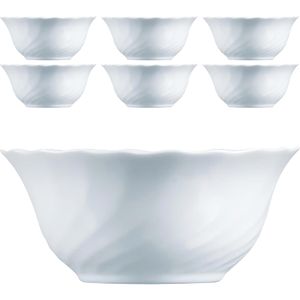 Arcoroc Dessertschalen Trianon ARC D6884, Opalglas, weiß, 12cm, Set, 6 Stück