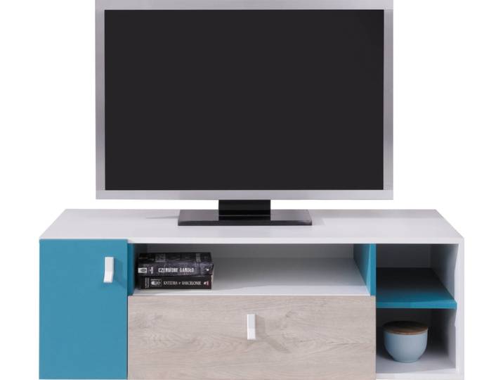 TV-Lowboard – PLANET System 10 – Sonoma Eiche / Weiß