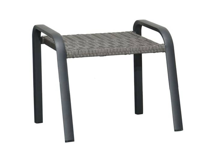 Ploß Kiribati Gartenhocker Aluminium/Geflecht