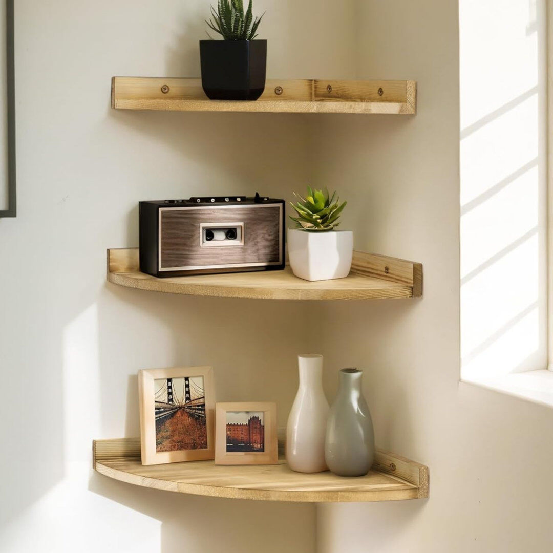 Brambly Cottage Shelf Wall Mounted Shelf 2cm H X 30.5cm W X 2cm D