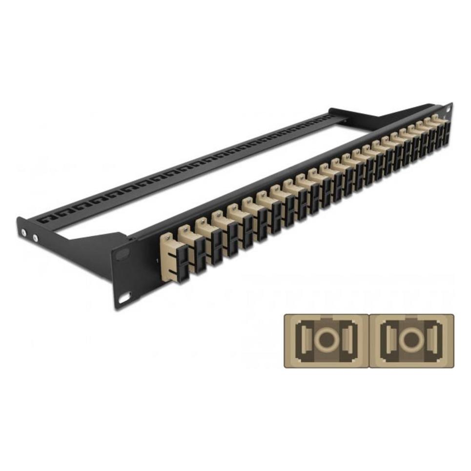 Delock 19? LWL Patchpanel 24 Port SC Duplex beige (43394)