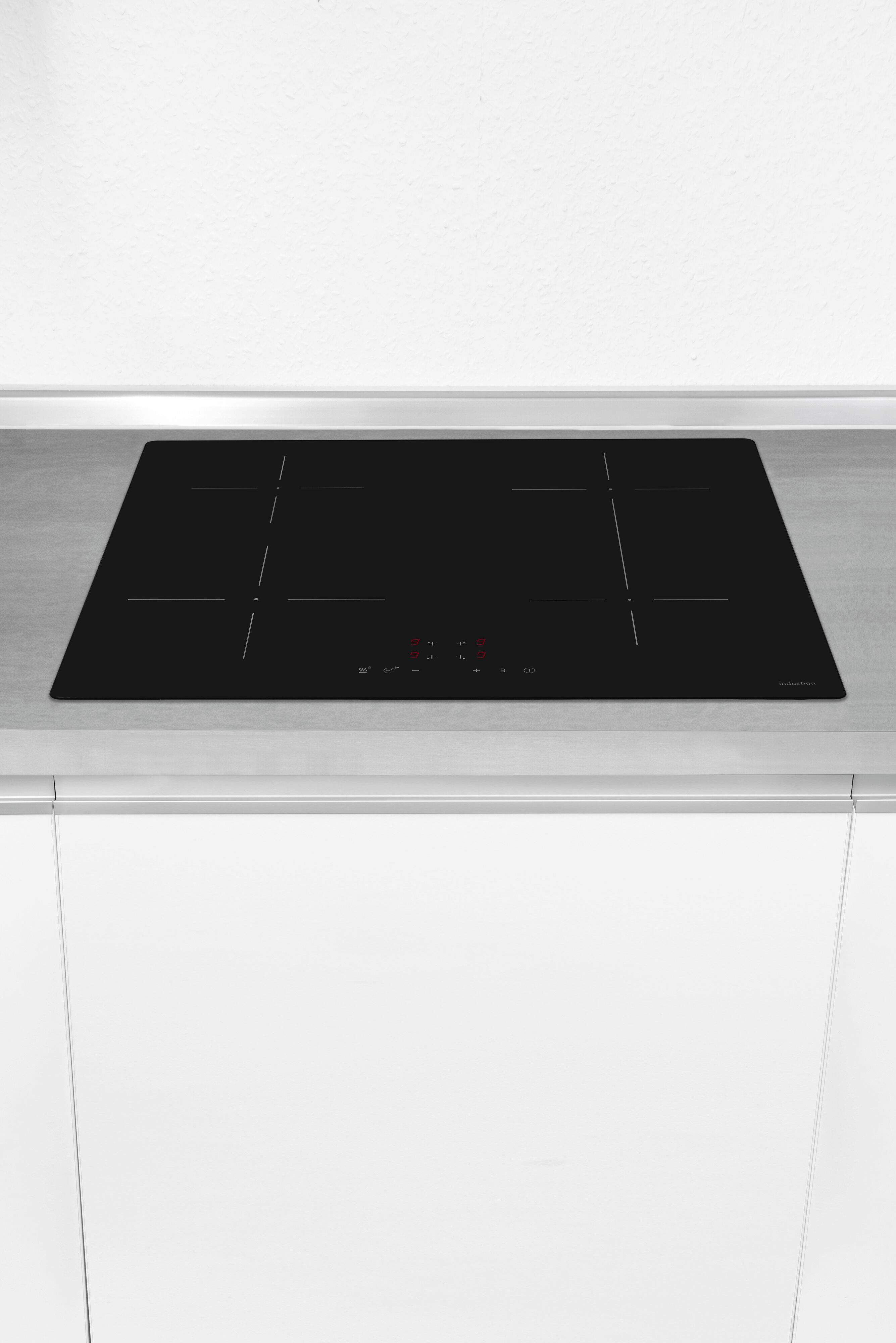EXQUISIT Induktions-Kochfeld "EKI600-SF-B-380", schwarz, B:59cm H:6cm T:52cm, Kochfelder, mühelos temperaturgesteuert Schokolade schmelzen o. Pommes frittieren, Induktions-Kochfeld