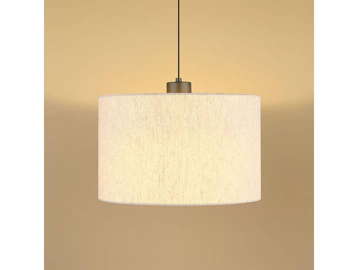 Suspension Thea Ø 35cm Beige/Noir Lin LED non-remplaçables Module LED