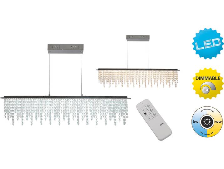 Näve LED Suspension \ Diamonds\ - Matière : métal\, acrylique - Couleur : chrome ; 6093242
