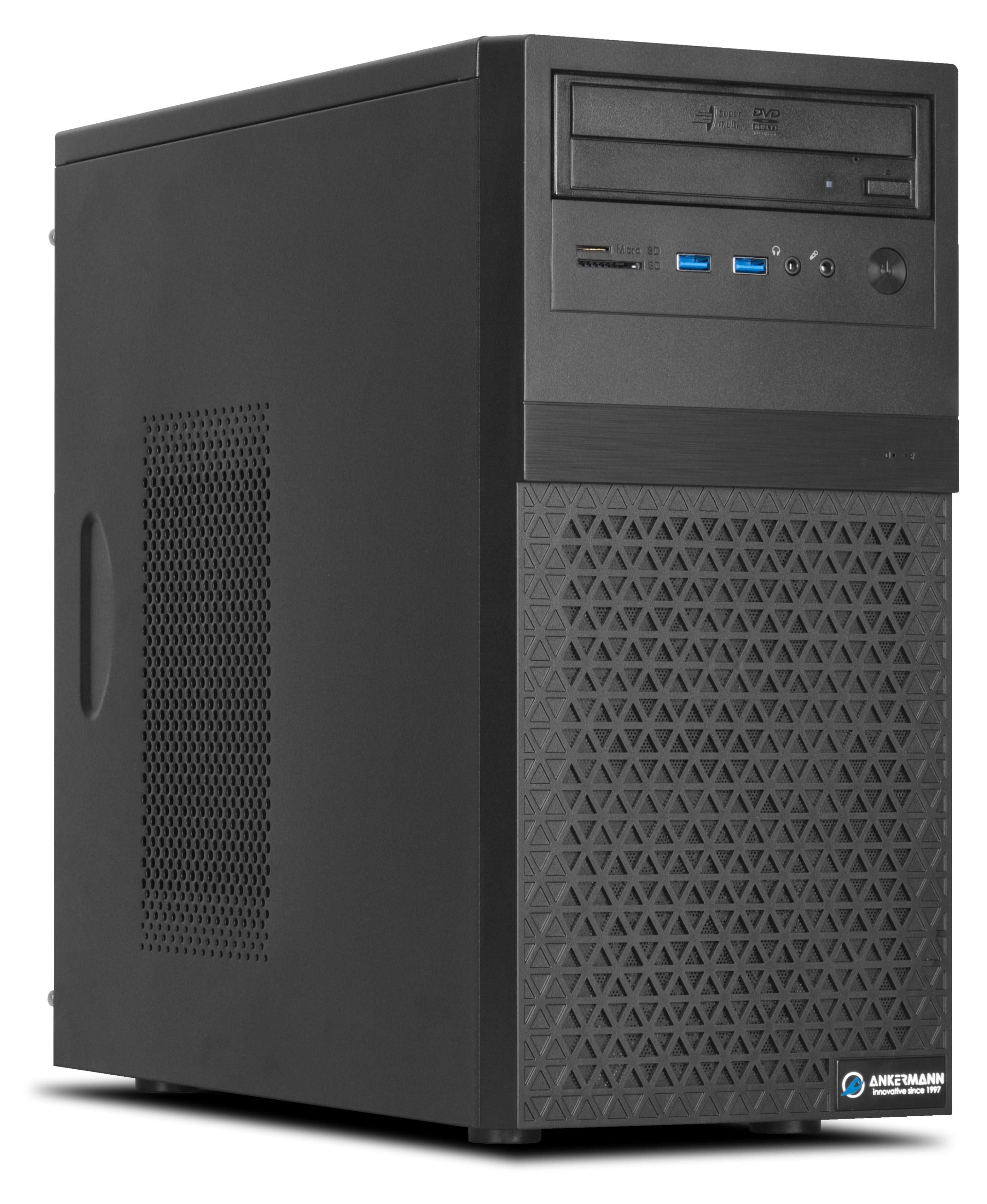 Ankermann CAD Workstation CW01 V2, Intel Core i5-14400F, Nvidia GeForce Quadro M4000 8GB, 32GB DDR5 RAM, 1TB NVMe SSD, Windows 11, WLAN & Bluetooth