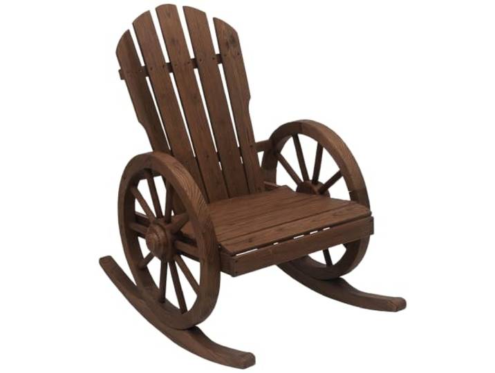 Outsunny Schaukelstuhl Outdoor Schwingsessel 68 x 88 x 92 cm Dunkelbraun