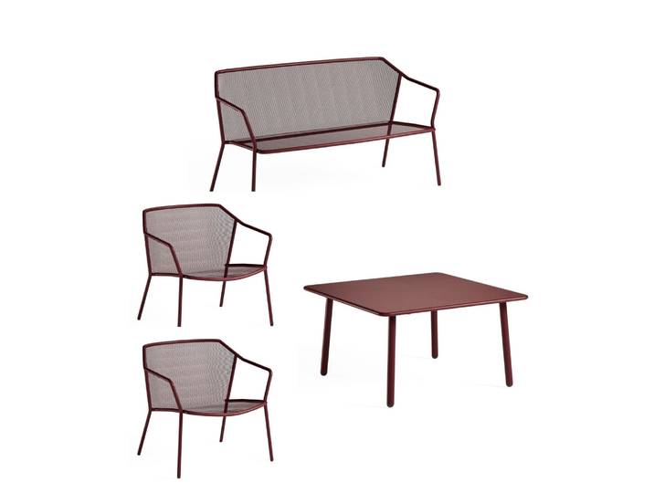 Emu Darwin Gartenlounge-Set 4-teilig rot
