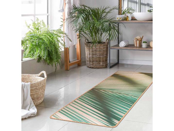 Tapis de yoga Coucher de soleil II 183 x 61cm Turquoise