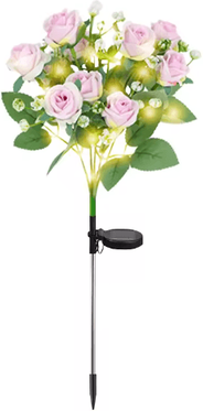 Inspire Picks LED Solar Flower Lights Waterproof Outdoor Garden Lights For Yard, Lawn & Pathway Decor elegance 1