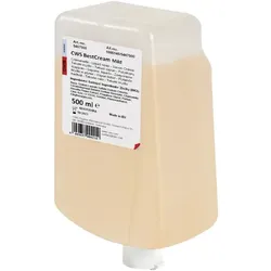 Flüssigseife CWS Best Cream mild 500 ml für Spender CWS Paradise Cream Slim, blumiger Duft