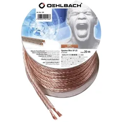 Oehlbach Speaker Wire Sp25 (20 m, 2.50 mm2), Lautsprecherkabel, Transparent