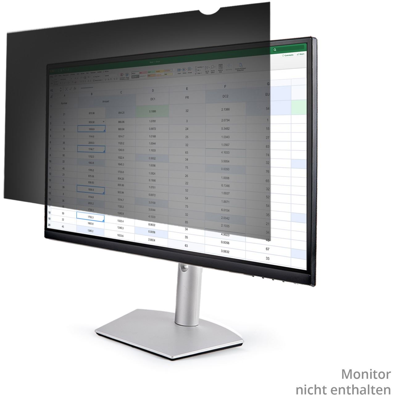 Startech 27" Monitor Blickschutzfolie (Universal, Matt oder Glänzend, 30 Blaulichtreduzierung)