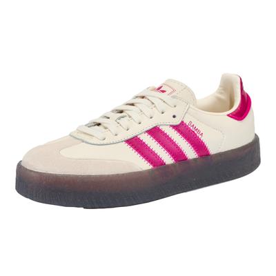 Sneaker ADIDAS ORIGINALS "SAMBAE", Damen, Gr. 40, pink (cream weiß, shock pink, shock pink), Leder, Schuhe Sneaker