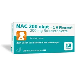 NAC 200 Akut-1 A Pharma Brausetabletten 20 St