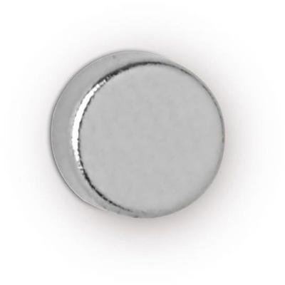 MAUL Neodym-Scheibenmagnet 3x5mm 700g hellsilber VE=10x10 Stück