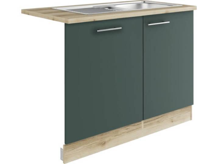 Optifit Spülenschrank inkl Spüle Geschirrspülerblende für vollintegrierte Geschirrspüler Savona405 BxTxH 110 x 60 x 84,8