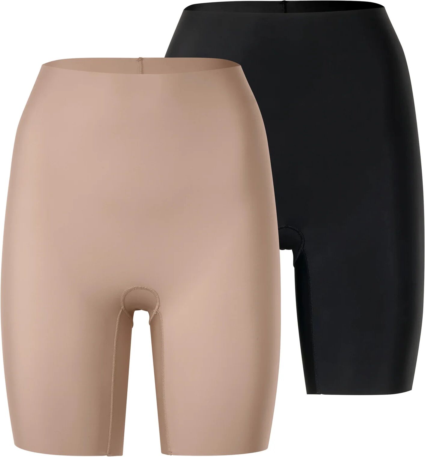 Tchibo - 2 Magic-Cut-Radler-Shorts »light shaping« - Damen - Gr. L - schwarz