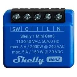 Shelly, Aktor, 1 Mini Gen3 x2