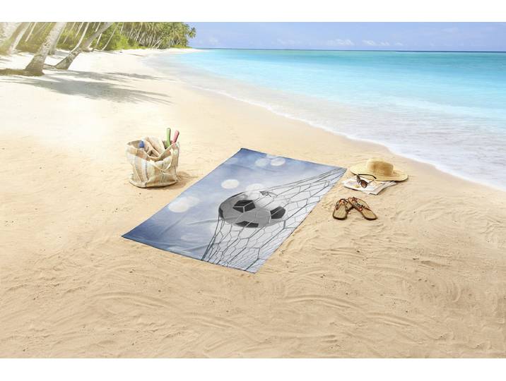 Serviette de plage pour enfant Tijmen 75 x 150cm Bleu