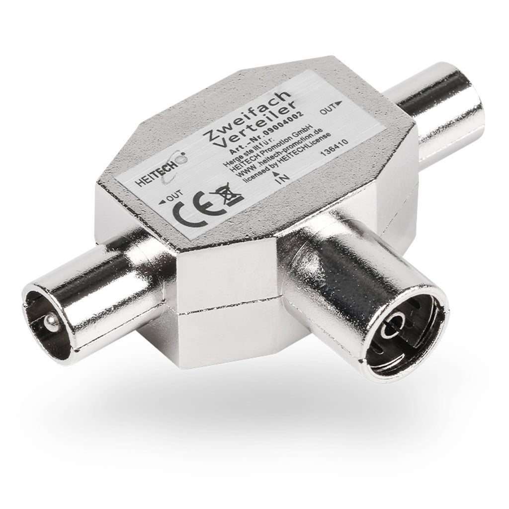 Heitech TV-antenneverspreider voor 2 apparaten