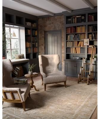 Momeni Nirvana Hand Woven Wool and Jute Medallion Area Rug.